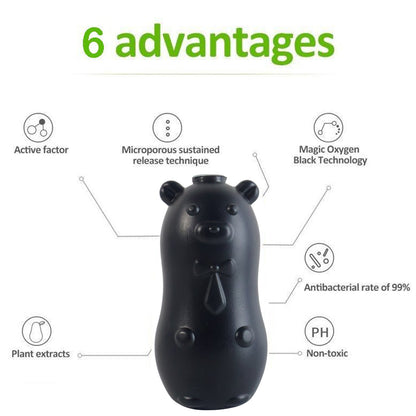 Automatic toilet cleaner dispenser in cute bear shape