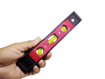 Durable ABS plastic shell of the torpedo level ruler.