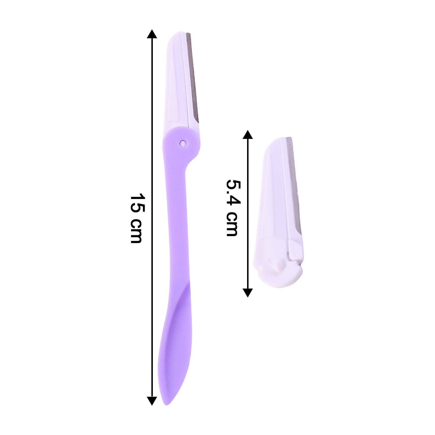 Eyebrow trimmer tool showing fine facial hair removal capabilities