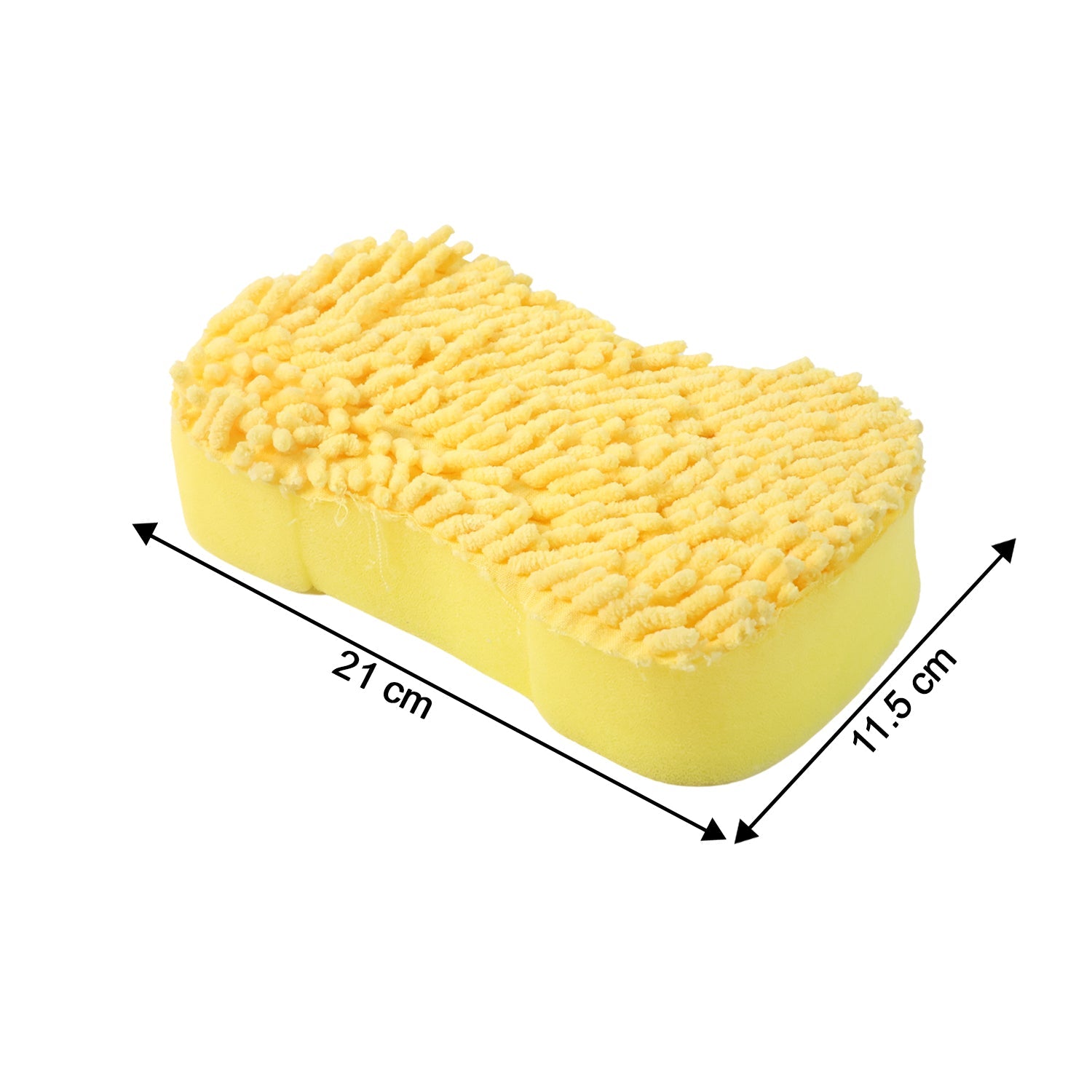 Vehicle exterior cleaning with microfiber sponge