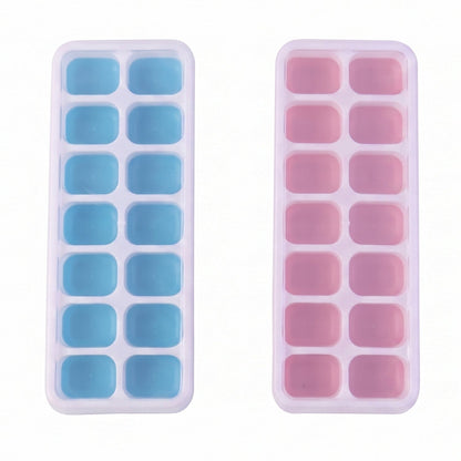 Multipurpose ice cube tray set with lid for kitchen use