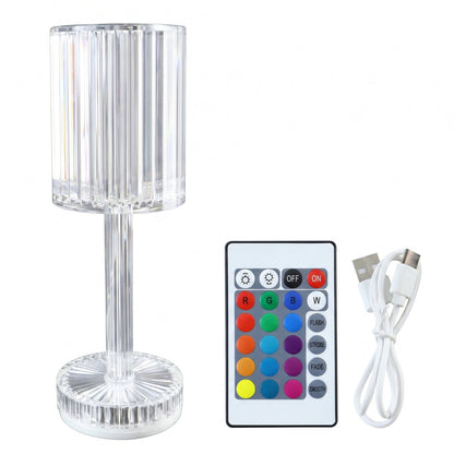 Crystal lamp bedside table use