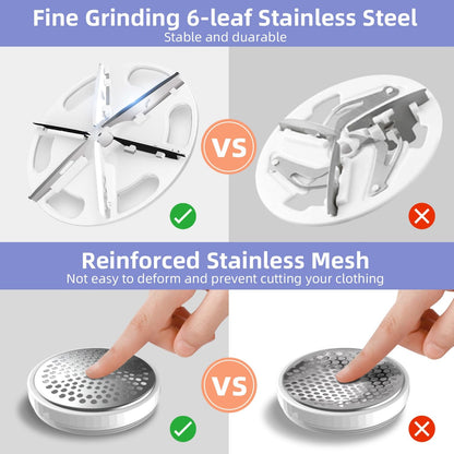 Handheld electric fabric pill remover with cleaning brush