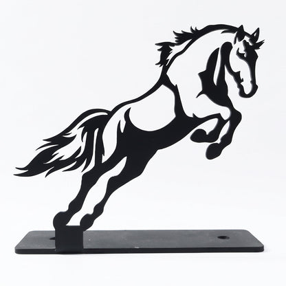 Elegant horse figurine sculpture for workspace or living room