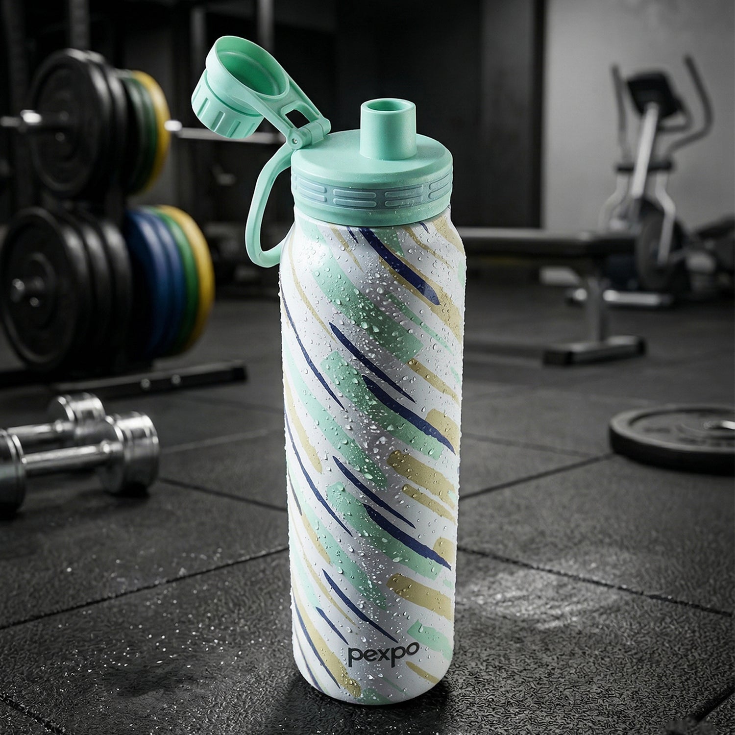 Insulated stainless steel water bottle ideal for travel and outdoor activities