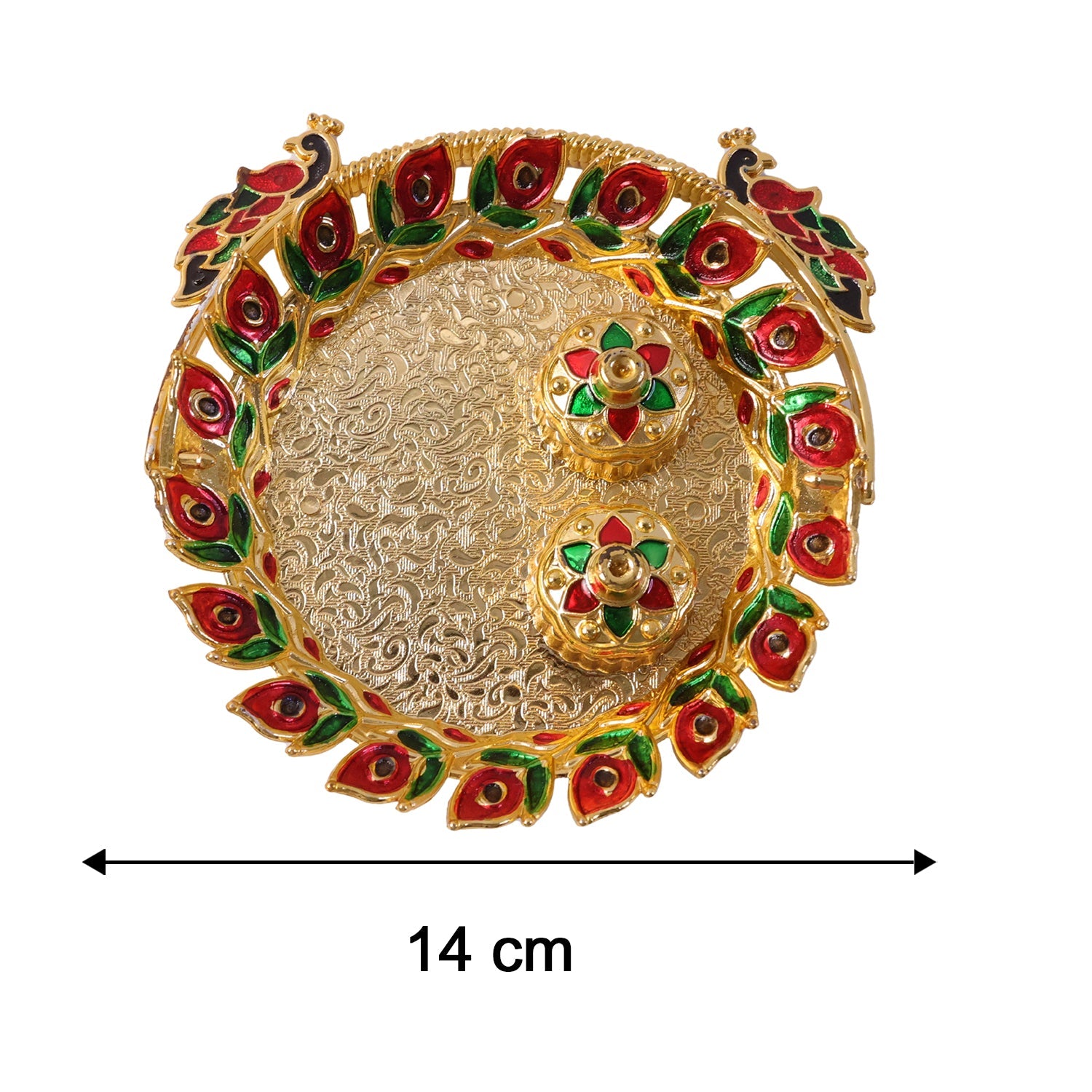 Kumkum dish puja rituals