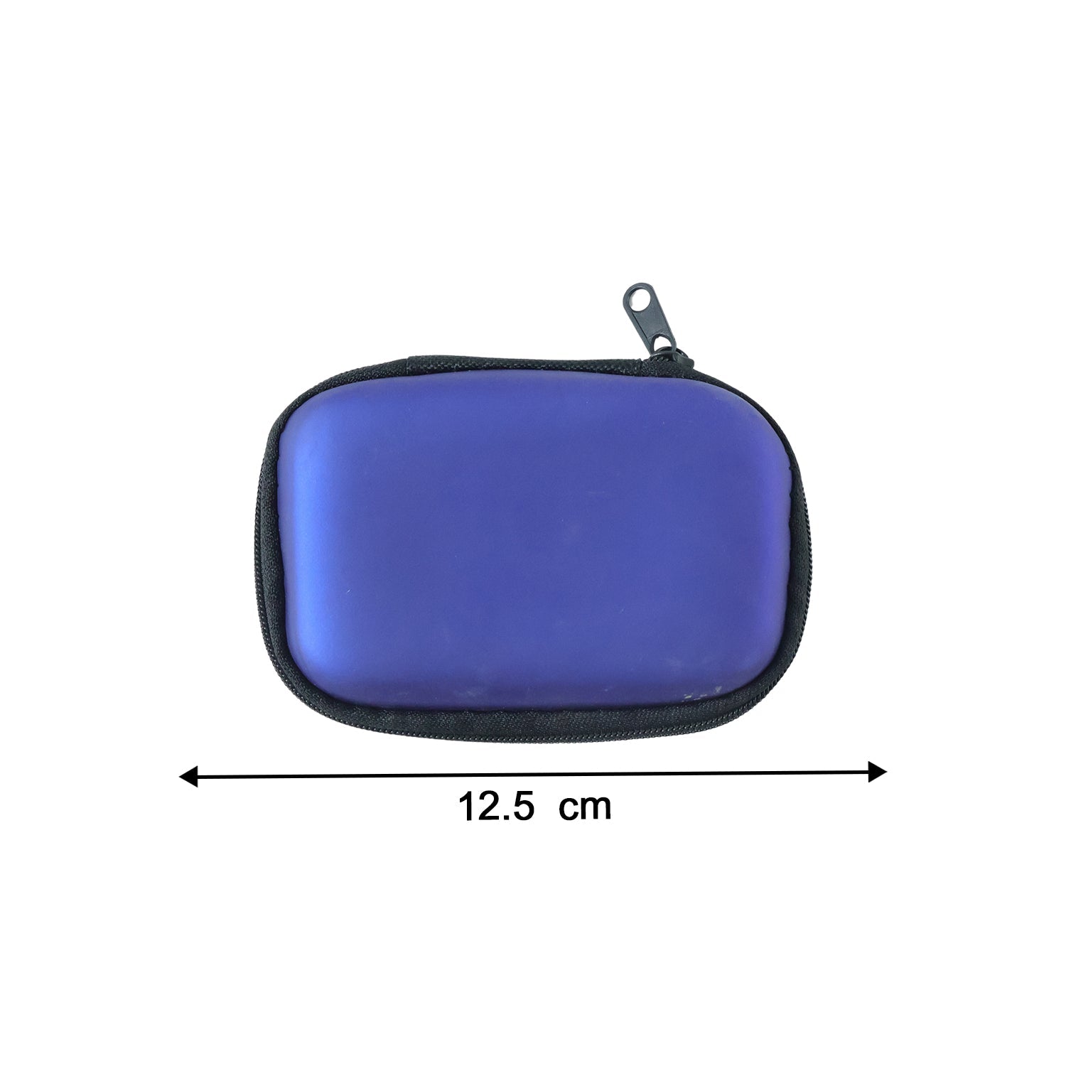 Compact tech accessory case for organizing cables and earbuds