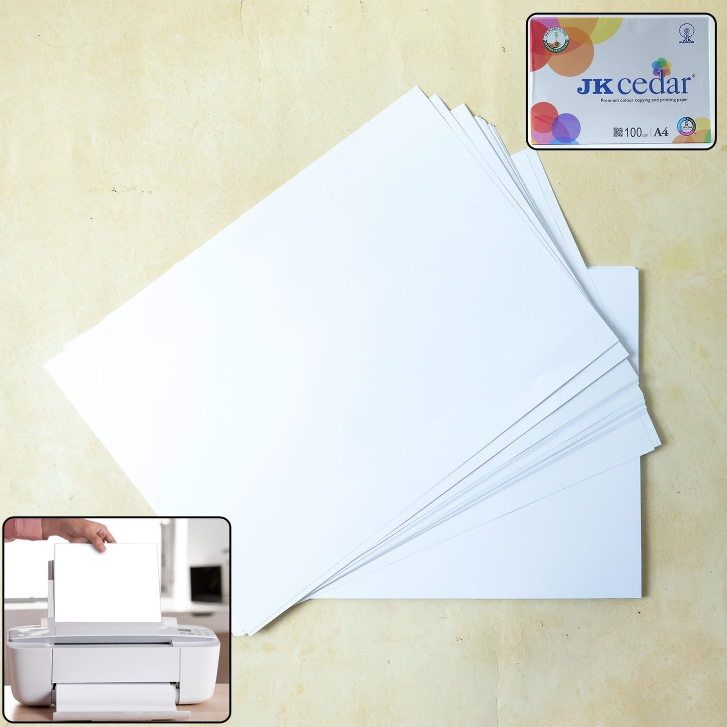 A4 multipurpose printing paper in pack for smooth printing