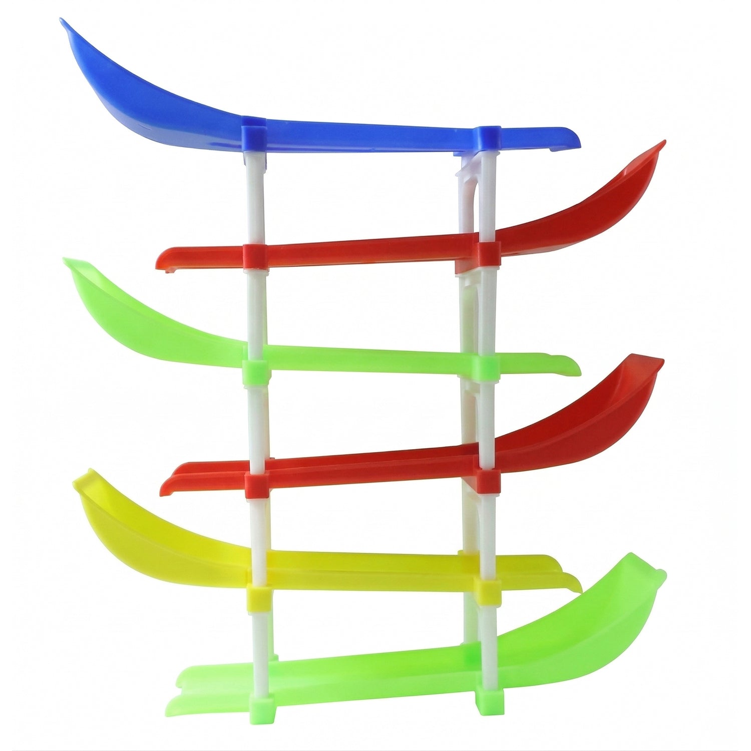 Kids racing car toy set with smooth sliding tracks