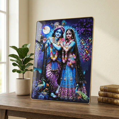 Spiritual Radha Krishna decorative wall painting