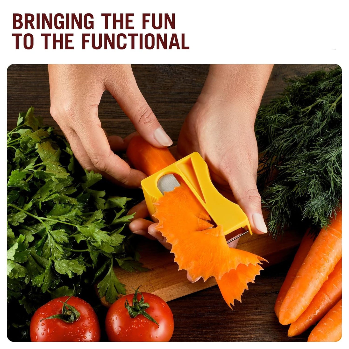 Manual vegetable peeler on white background for kitchen prep