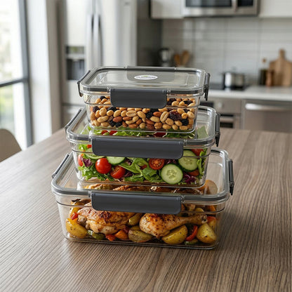 Food storage set in transparent design