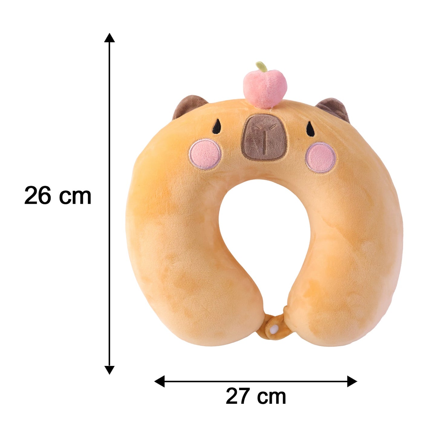 Comfortable plush U shape pillow for children's journeys