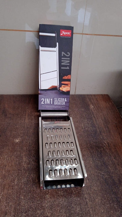 Apex 2-in-1 kitchen slicer tool placed on a kitchen tabletop
