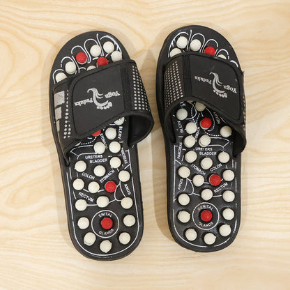Reflexology foot massager sandals for relaxation and comfort