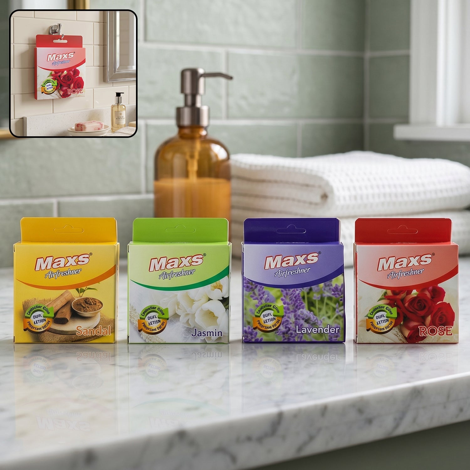Long-lasting Maxs air freshener fragrance block