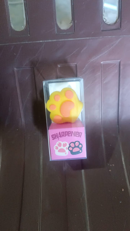 Colourful pencil sharpener and eraser set perfect for kids' desks
