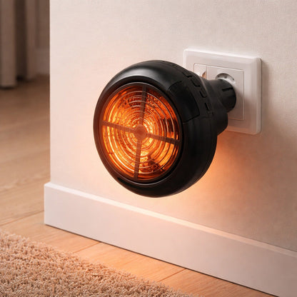 Portable electric room heater 900W with compact plug-in design