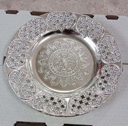 Elegant 8-inch Pooja Thali, a versatile addition to your festive collection.