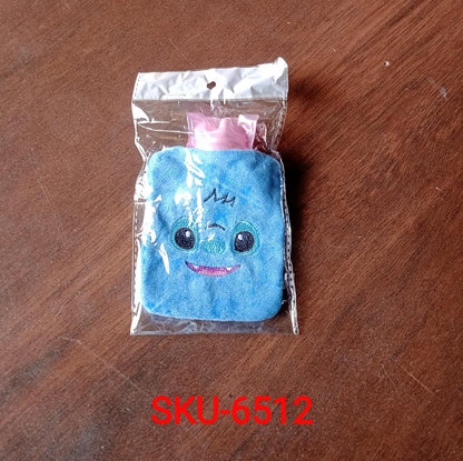 Detailed image showing the small hot water bag's leak-proof cap and durable material.