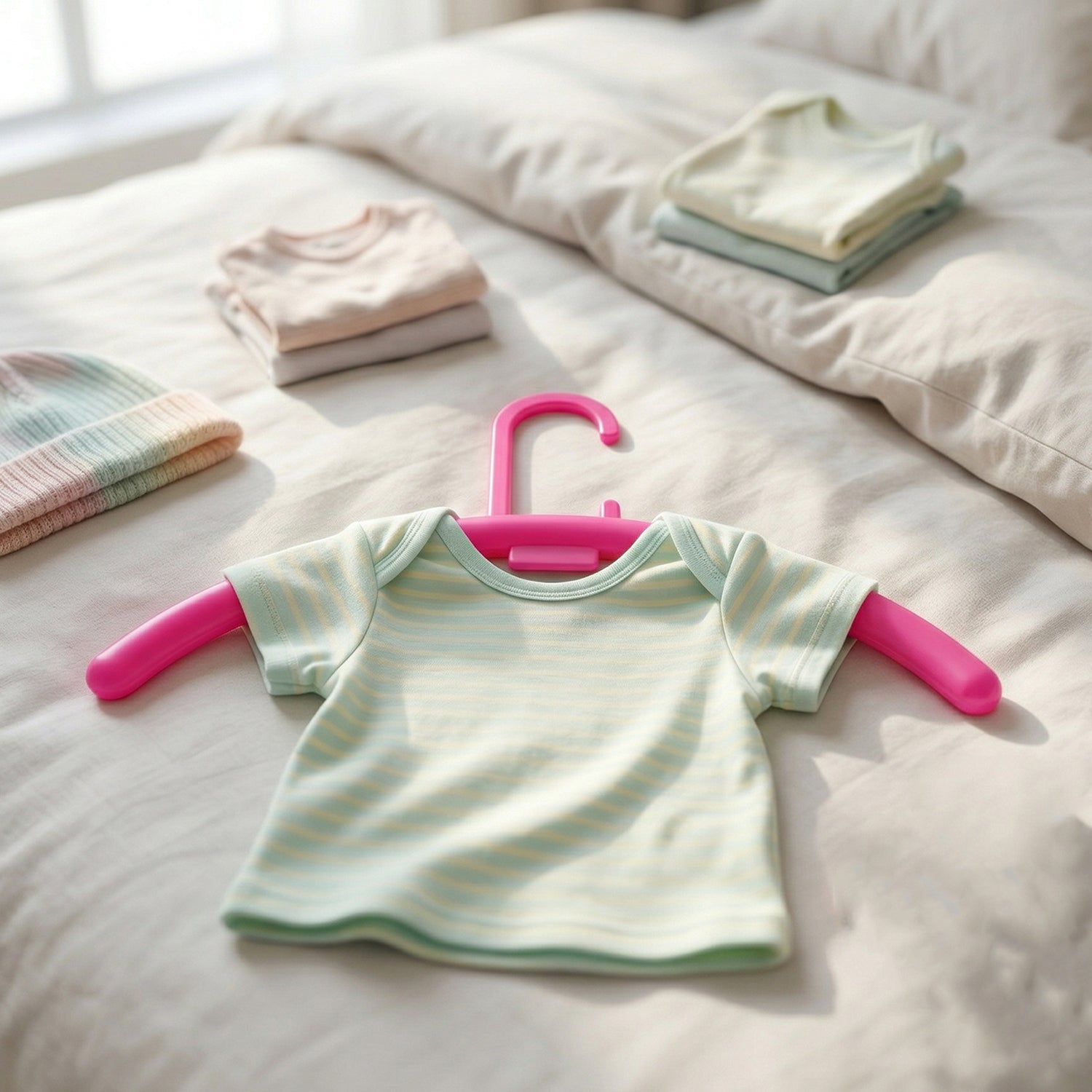 Plastic hanger rack ideal for wardrobe and travel